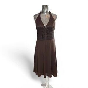 Vintage R&M Richards Y2K Glitter Sheer Babydoll Dress 12 Sparkle Fairy Party